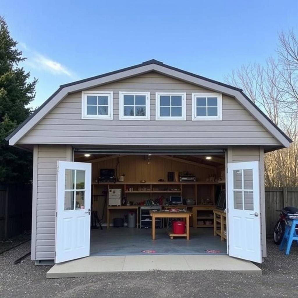 Large workshop shed design from Ryan's Shed Plans