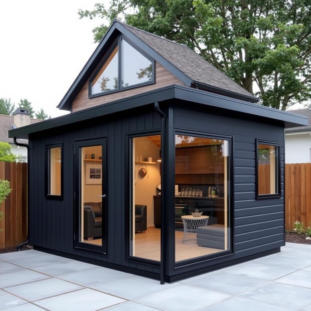 Modern contemporary shed design from Ryan's Shed Plans